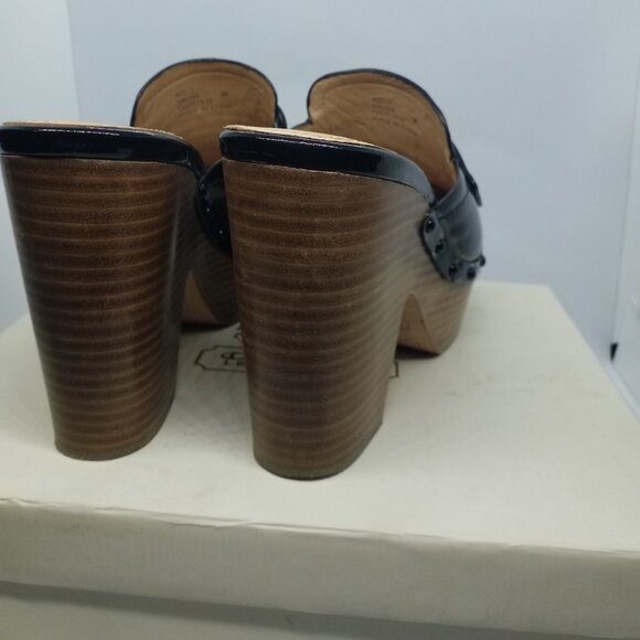 Coach Black Patent Leather Mules - Picture 6 of 6